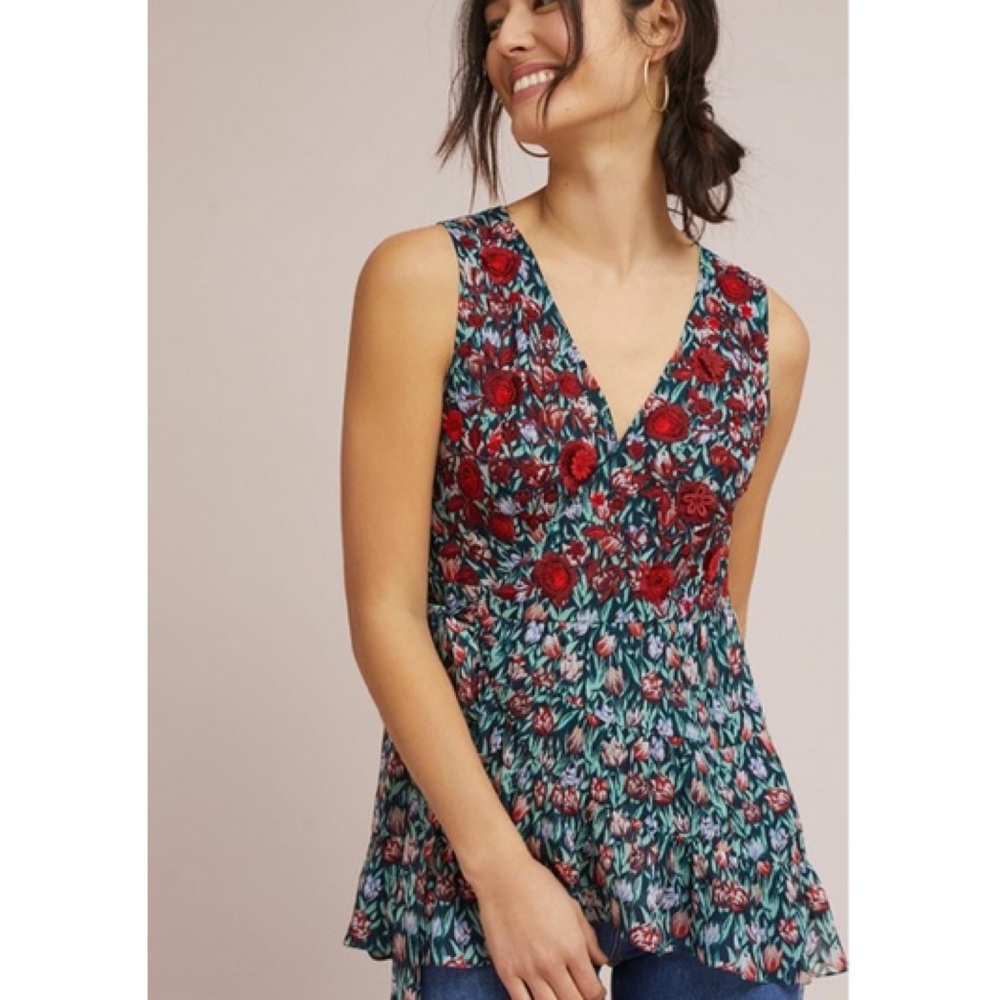 Anthropologie Ranna Gill Posie Wrap Top NWT